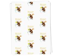Azeeda 5 x A1 'Bee In The Moment ' Gift Wrap/Wrapping Paper Sheets (GI00121980)