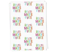 Azeeda 5 x A1 'Best Mate Ever' Gift Wrap/Wrapping Paper Sheets (GI00136227)