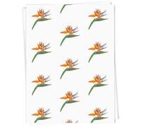 Azeeda 5 x A1 'Bird Of Paradise Tropical Flower' Gift Wrap/Wrapping Paper Sheets (GI00115828)