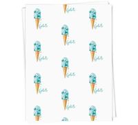 Azeeda 5 x A1 'Blue Ice Cream Cone ' Gift Wrap/Wrapping Paper Sheets (GI00120394)