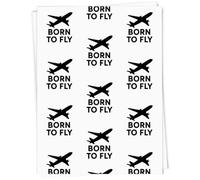 Azeeda 5 x A1 'Born To Fly' Gift Wrap/Wrapping Paper Sheets (GI00120141)