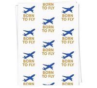 Azeeda 5 x A1 'Born To Fly' Gift Wrap/Wrapping Paper Sheets (GI00120142)