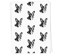 Azeeda 5 x A1 'Boston Terrier Portrait' Gift Wrap/Wrapping Paper Sheets (GI00118546)