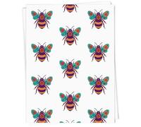 Azeeda 5 x A1 'Bumble Bee Mandala' Gift Wrap/Wrapping Paper Sheets (GI00121184)