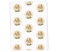 Azeeda 5 x A1 'Bunny Rabbit Sitting while Sleeping' Gift Wrap/Wrapping Paper Sheets (GI00118012)