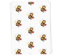Azeeda 5 x A1 'Cartoon Bee' Gift Wrap/Wrapping Paper Sheets (GI00070835)