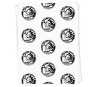 Azeeda 5 x A1 'Cat Drinking From Tap' Gift Wrap/Wrapping Paper Sheets (GI00117361)