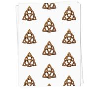 Azeeda 5 x A1 'Celtic Triquetra Triple Knot Symbol Design' Gift Wrap/Wrapping Paper Sheets (GI00122154)