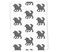 Azeeda 5 x A1 'Celtic Wolf' Gift Wrap/Wrapping Paper Sheets (GI00119642)