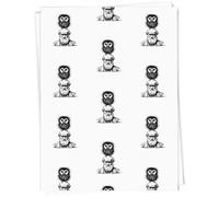 Azeeda 5 x A1 'Charles Darwin With Owl' Gift Wrap/Wrapping Paper Sheets (GI00116463)