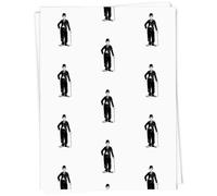 Azeeda 5 x A1 'Charlie Chaplin With Cane' Gift Wrap/Wrapping Paper Sheets (GI00137742)