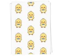 Azeeda 5 x A1 'Chick Wearing Bow Tie' Gift Wrap/Wrapping Paper Sheets (GI00132444)
