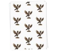Azeeda 5 x A1 'Clockwork Raven' Gift Wrap/Wrapping Paper Sheets (GI00134001)