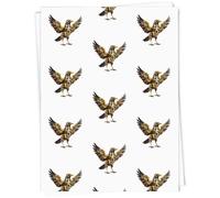 Azeeda 5 x A1 'Clockwork Raven' Gift Wrap/Wrapping Paper Sheets (GI00134004)