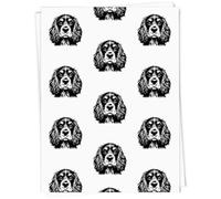 Azeeda 5 x A1 'Cocker Spaniel Portrait' Gift Wrap/Wrapping Paper Sheets (GI00118319)