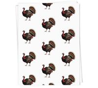 Azeeda 5 x A1 'Colorful Decorative Turkey' Gift Wrap/Wrapping Paper Sheets (GI00123771)