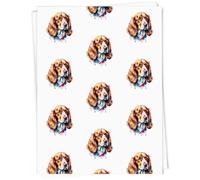 Azeeda 5 x A1 'Colourful Cocker Spaniel' Gift Wrap/Wrapping Paper Sheets (GI00138888)
