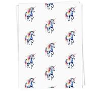 Azeeda 5 x A1 'Colourful Unicorn' Gift Wrap/Wrapping Paper Sheets (GI00138333)