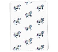 Azeeda 5 x A1 'Colourful Unicorn' Gift Wrap/Wrapping Paper Sheets (GI00138336)
