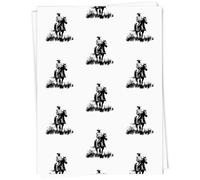 Azeeda 5 x A1 'Cowboy Riding Horse ' Gift Wrap/Wrapping Paper Sheets (GI00117331)