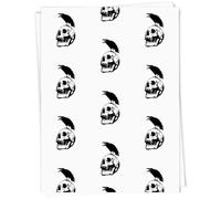 Azeeda 5 x A1 'Crow on Human skull ' Gift Wrap/Wrapping Paper Sheets (GI00137832)