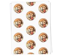 Azeeda 5 x A1 'Cute Girl With Baby Goat' Gift Wrap/Wrapping Paper Sheets (GI00140898)