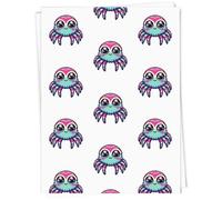 Azeeda 5 x A1 'Cute Jumping Spider' Gift Wrap/Wrapping Paper Sheets (GI00115760)