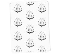 Azeeda 5 x A1 'Cute Kawaii Leaf' Gift Wrap/Wrapping Paper Sheets (GI00116621)