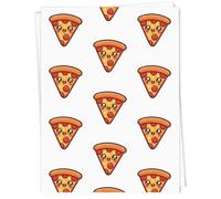Azeeda 5 x A1 'Cute Pizza Slice' Gift Wrap/Wrapping Paper Sheets (GI00119352)