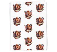 Azeeda 5 x A1 'Dear Old Blighty British Lion' Gift Wrap/Wrapping Paper Sheets (GI00137874)
