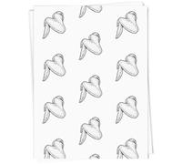 Azeeda 5 x A1 'Delicious Cooked Chicken Wing Appetizer' Gift Wrap/Wrapping Paper Sheets (GI00122052)