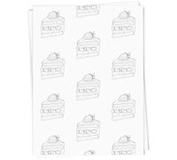 Azeeda 5 x A1 'Delicious Strawberry Cake Slice' Gift Wrap/Wrapping Paper Sheets (GI00119245)
