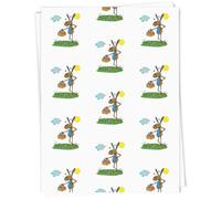 Azeeda 5 x A1 'Easter Bunny With Eggs' Gift Wrap/Wrapping Paper Sheets (GI00117644)