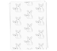 Azeeda 5 x A1 'Fawn Friends' Gift Wrap/Wrapping Paper Sheets (GI00116179)