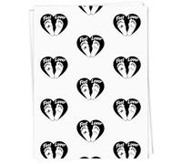 Azeeda 5 x A1 'Feet Lover with Heart ' Gift Wrap/Wrapping Paper Sheets (GI00116411)