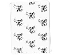 Azeeda 5 x A1 'Fire Breathing Dragon' Gift Wrap/Wrapping Paper Sheets (GI00128916)
