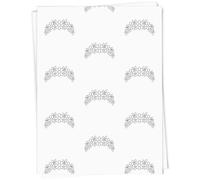 Azeeda 5 x A1 'Flower Crown Outline' Gift Wrap/Wrapping Paper Sheets (GI00137265)