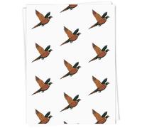 Azeeda 5 x A1 'Flying Pheasant' Gift Wrap/Wrapping Paper Sheets (GI00120163)