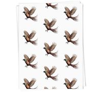 Azeeda 5 x A1 'Flying Pheasant' Gift Wrap/Wrapping Paper Sheets (GI00140850)