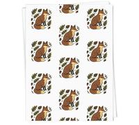 Azeeda 5 x A1 'Folk Style Woodland Fox' Gift Wrap/Wrapping Paper Sheets (GI00133062)