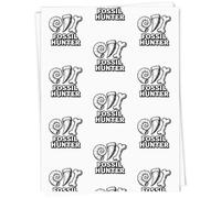 Azeeda 5 x A1 'Fossil Hunter' Gift Wrap/Wrapping Paper Sheets (GI00121453)