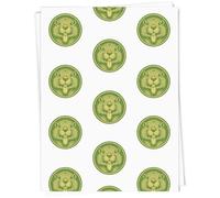 Azeeda 5 x A1 'Funny Beaver' Gift Wrap/Wrapping Paper Sheets (GI00140865)