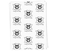 Azeeda 5 x A1 'Funny Crazy Cat Lady' Gift Wrap/Wrapping Paper Sheets (GI00137781)