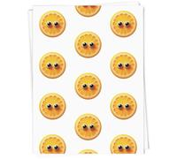 Azeeda 5 x A1 'Funny Face Lemon Slice' Gift Wrap/Wrapping Paper Sheets (GI00126072)