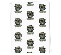 Azeeda 5 x A1 'Funny Ugly Mug' Gift Wrap/Wrapping Paper Sheets (GI00120355)