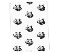 Azeeda 5 x A1 'Grizzly Bear Portrait' Gift Wrap/Wrapping Paper Sheets (GI00120698)