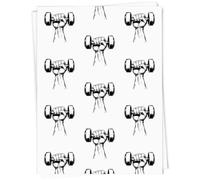Azeeda 5 x A1 'Hand Holding a Dumbell' Gift Wrap/Wrapping Paper Sheets (GI00116990)