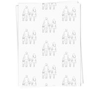 Azeeda 5 x A1 'Happy Family Walking Together' Gift Wrap/Wrapping Paper Sheets (GI00129966)