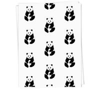 Azeeda 5 x A1 'Happy Panda' Gift Wrap/Wrapping Paper Sheets (GI00014250)