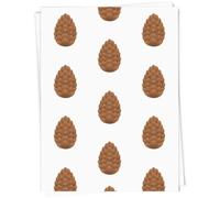 Azeeda 5 x A1 'Happy Pinecone' Gift Wrap/Wrapping Paper Sheets (GI00139620)